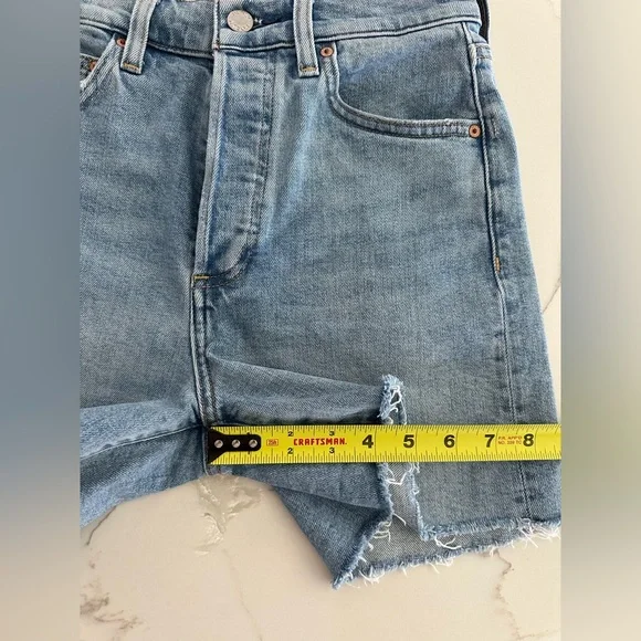 Aritzia Denim Forum 50s Arlo Mid-thigh Denim Shorts - Picture 8 of 9